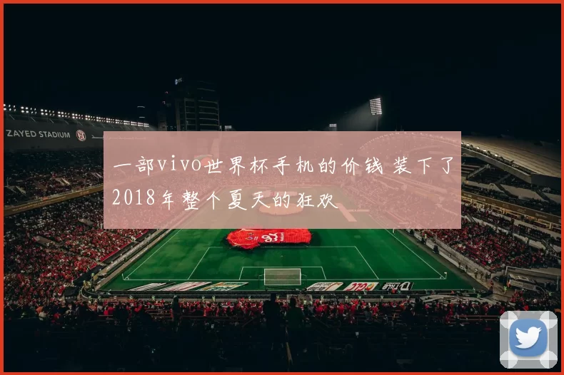 一部vivo世界杯手机的价钱 装下了2018年整个夏天的狂欢